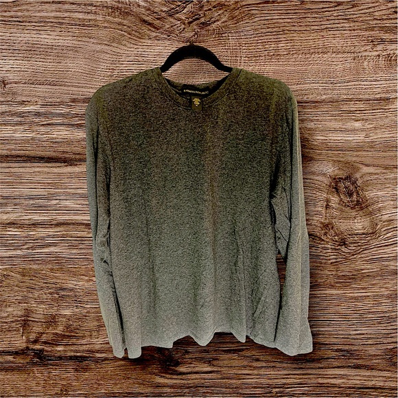 Banana Republic Grey LS T-Shirt Vintage Fall /02 XL EUC - Picture 1 of 6